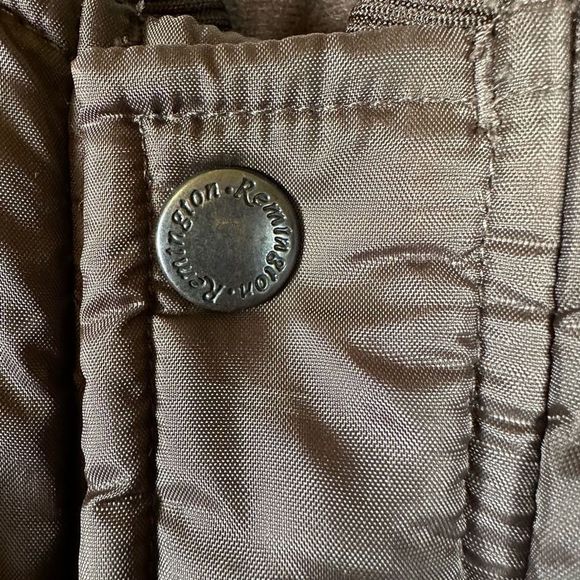 Remington Mens Fleece Lined Warm Hunting Jacket Coat Brown Snap Front M - Picture 7 of 9